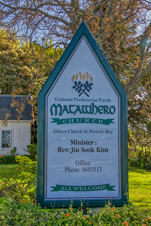Matawhero Church SIGN 300x450
