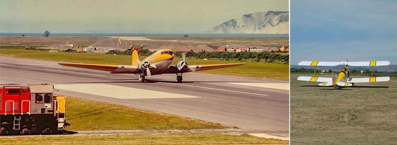 GAM Gisborne Aviation Museum DC3 Train Young Nicks Head plus SNAFU Tiger Moth2