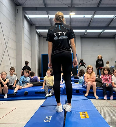 Flips Tumbles Trainer to Class 400