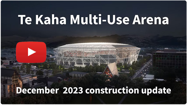 Te Kaha Stadium Construction December 2023